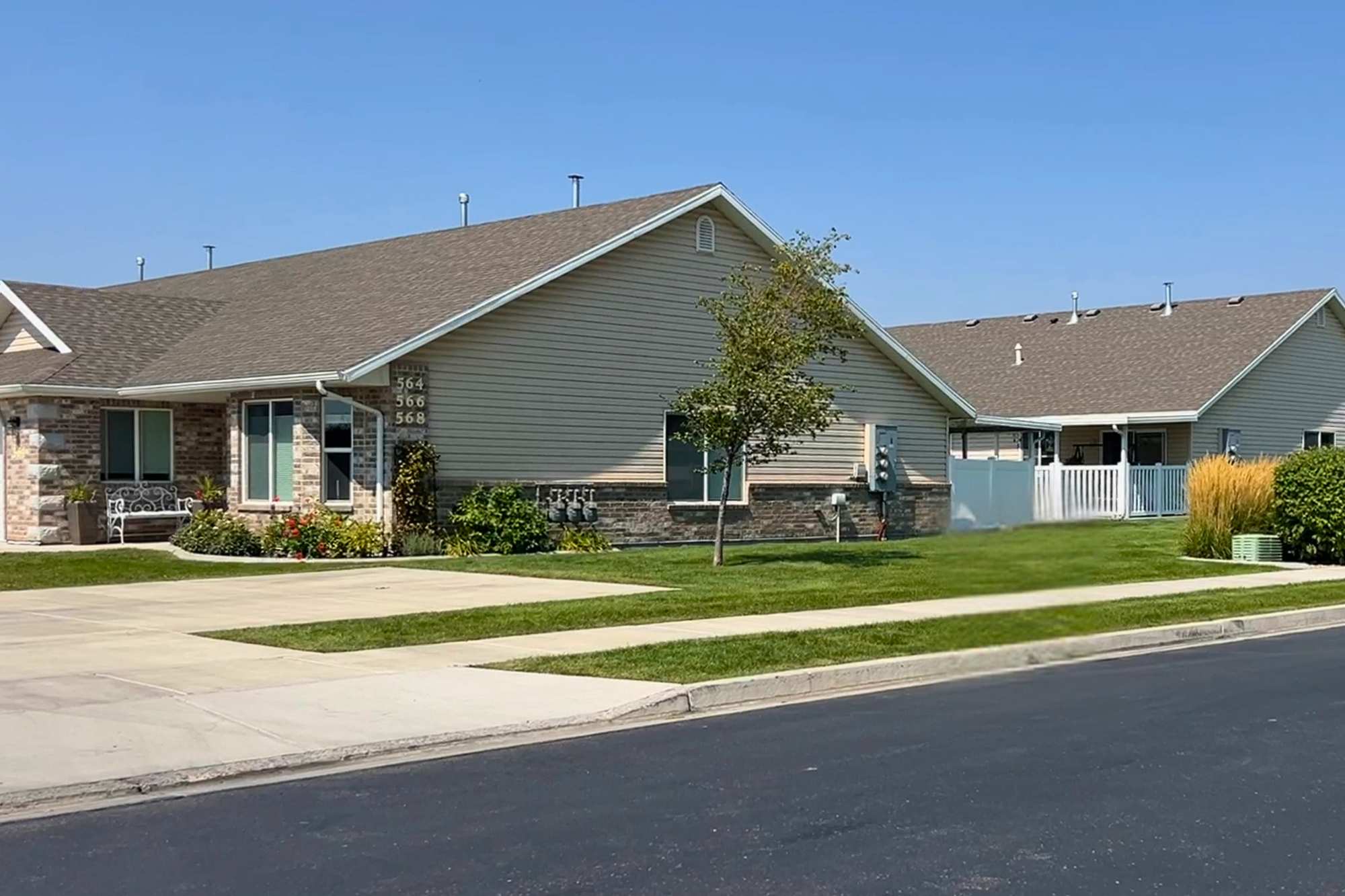 View of mira vista 55+ community home in American Fork, UT