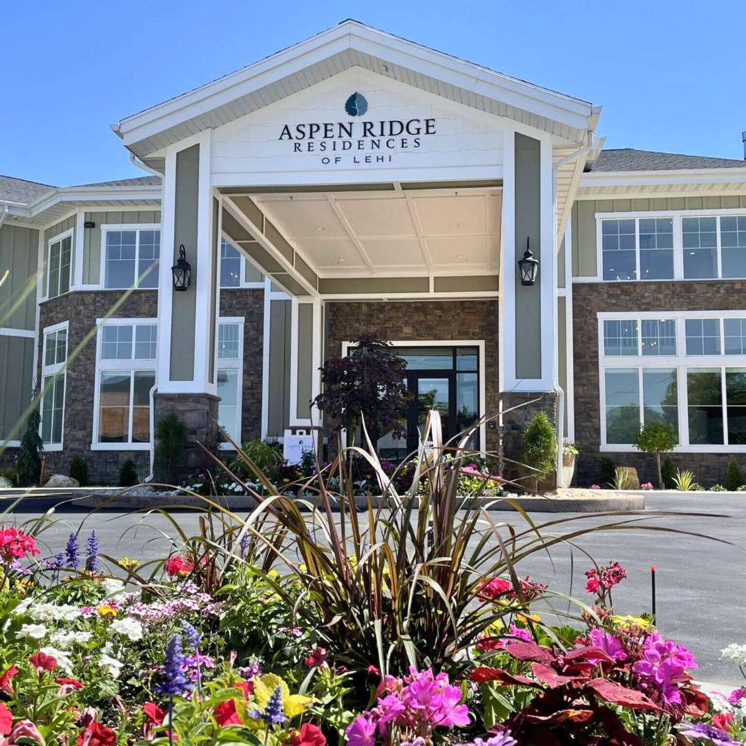 aspen-ridge-residences-of-lehi view of the front of aspen ridge residences