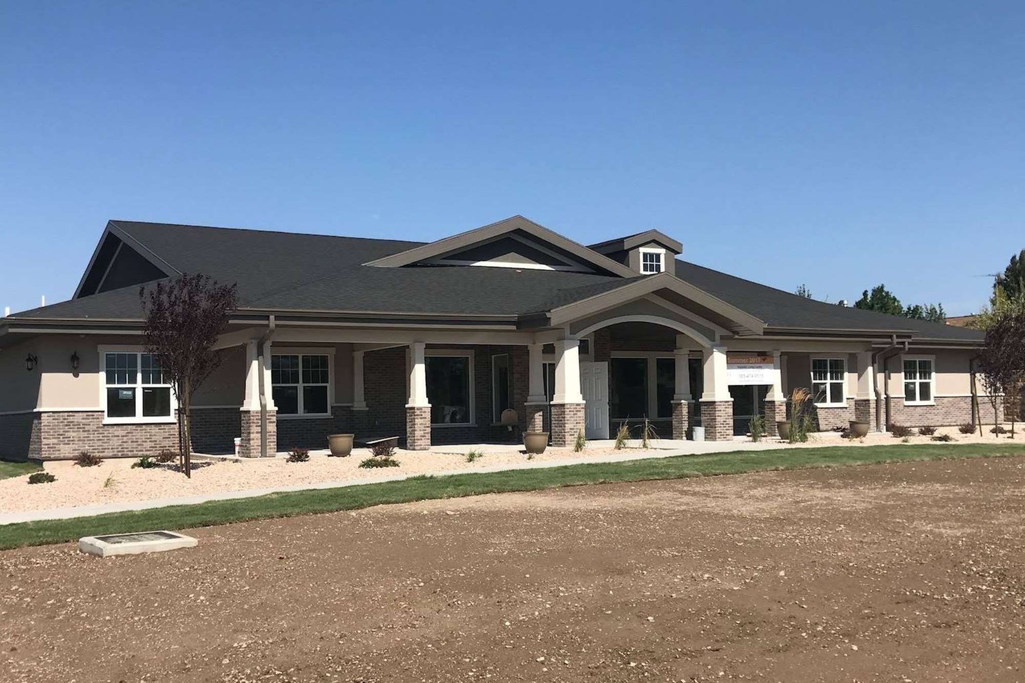 View of the front side of beehive homes of riverton in riverton utah