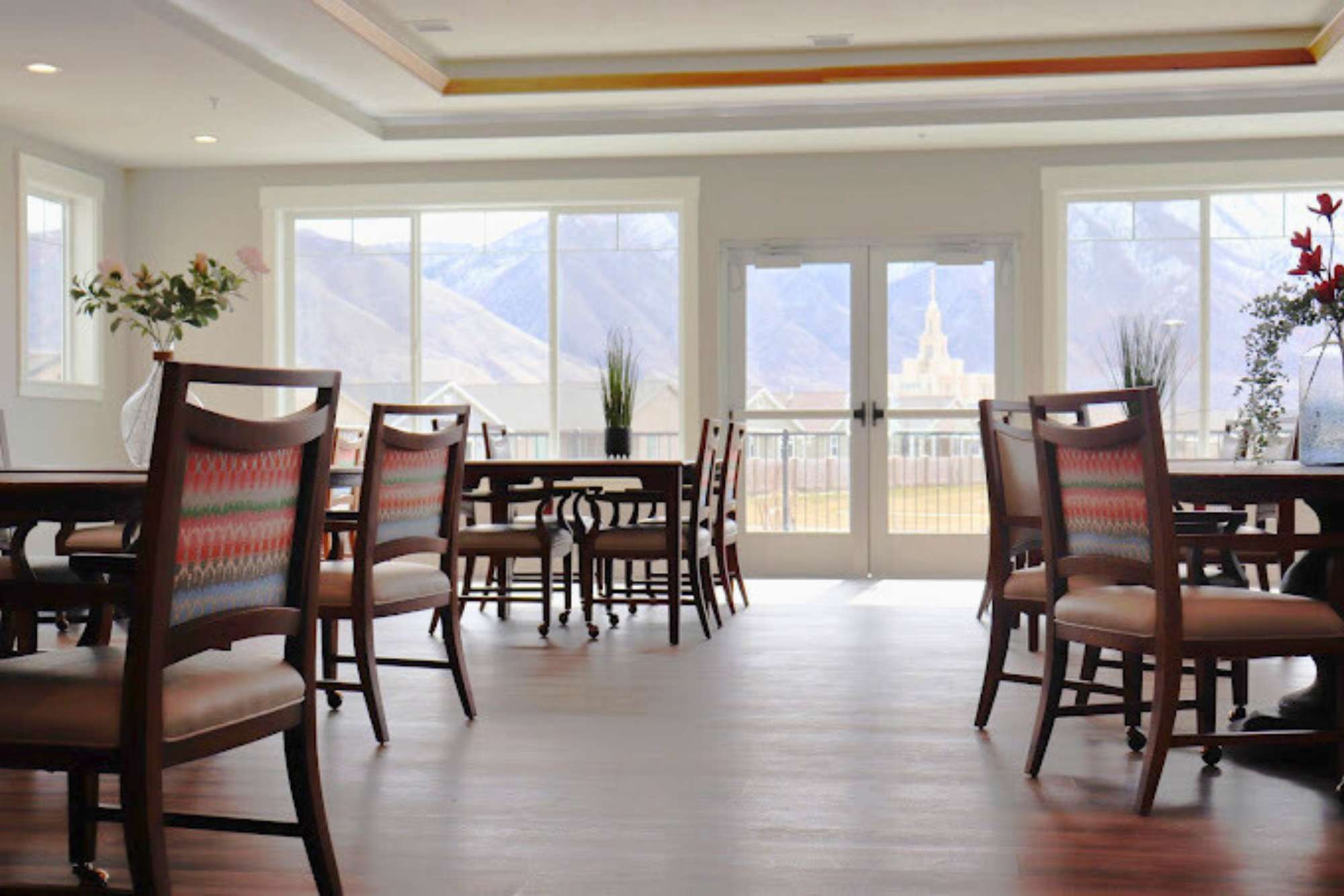 orhard-view-assisted-living-payson-ut View of the dining room at orchard view assisted living payson utah