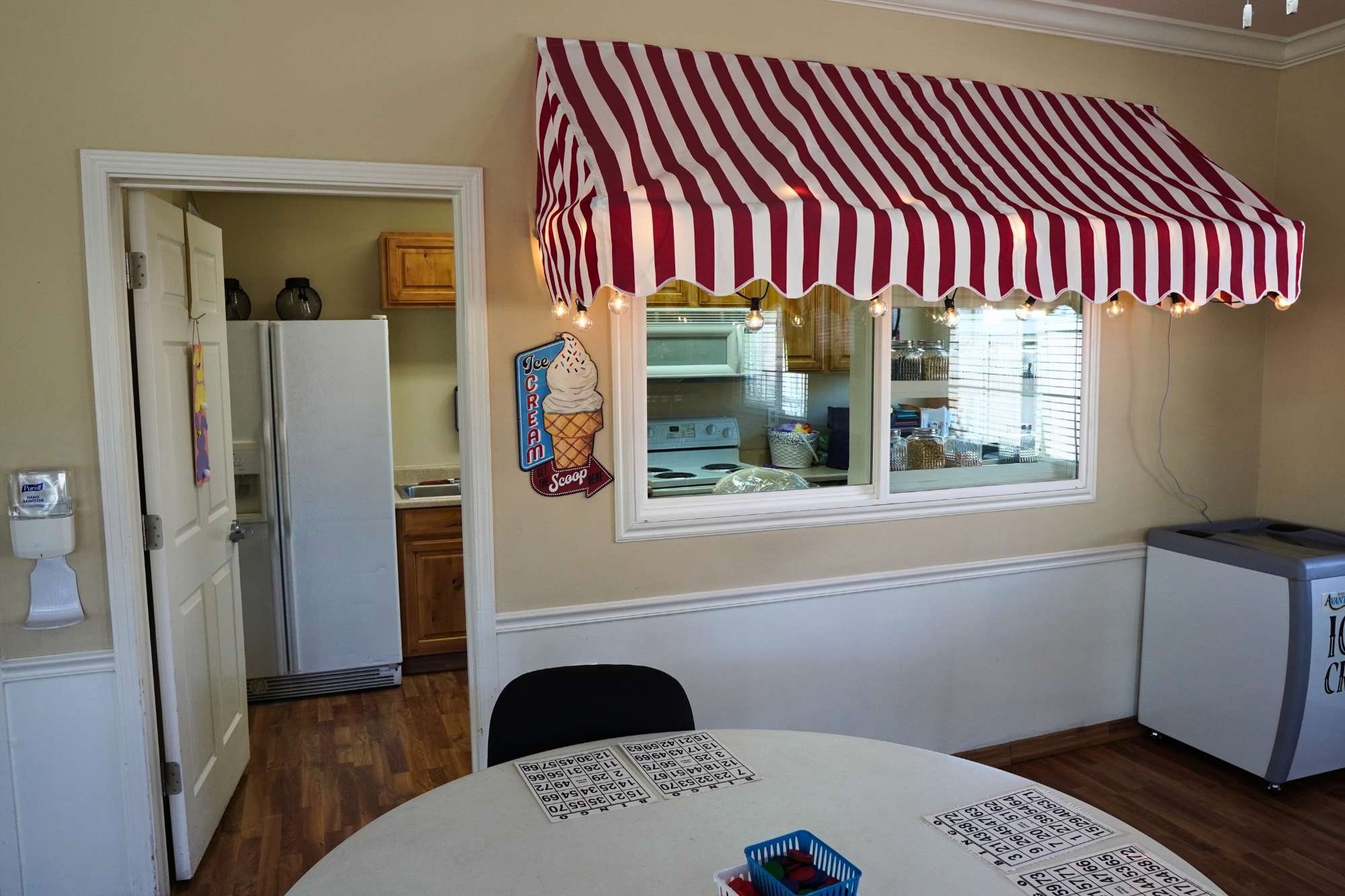 Activity ice-cream parlor room at Abbington Manor in Lehi UT. Assisted Living & Memory Care Community