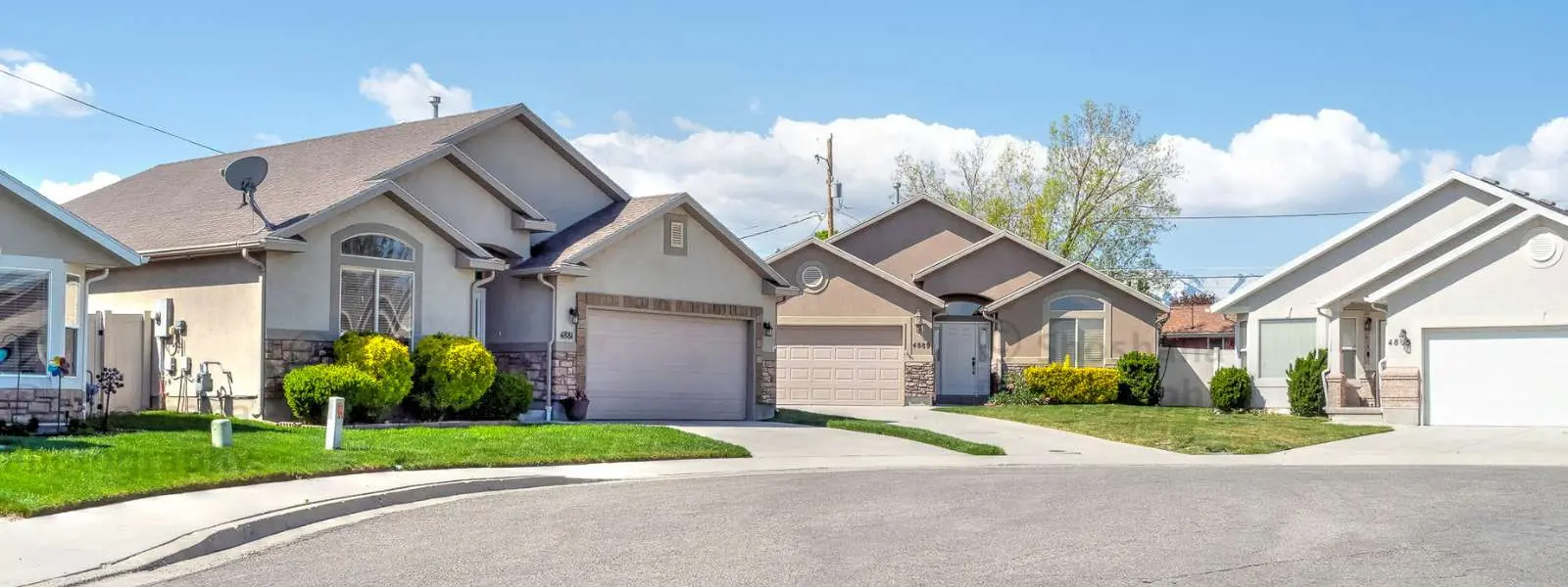 View of cottages at westbrook 55+ community in West Valley City