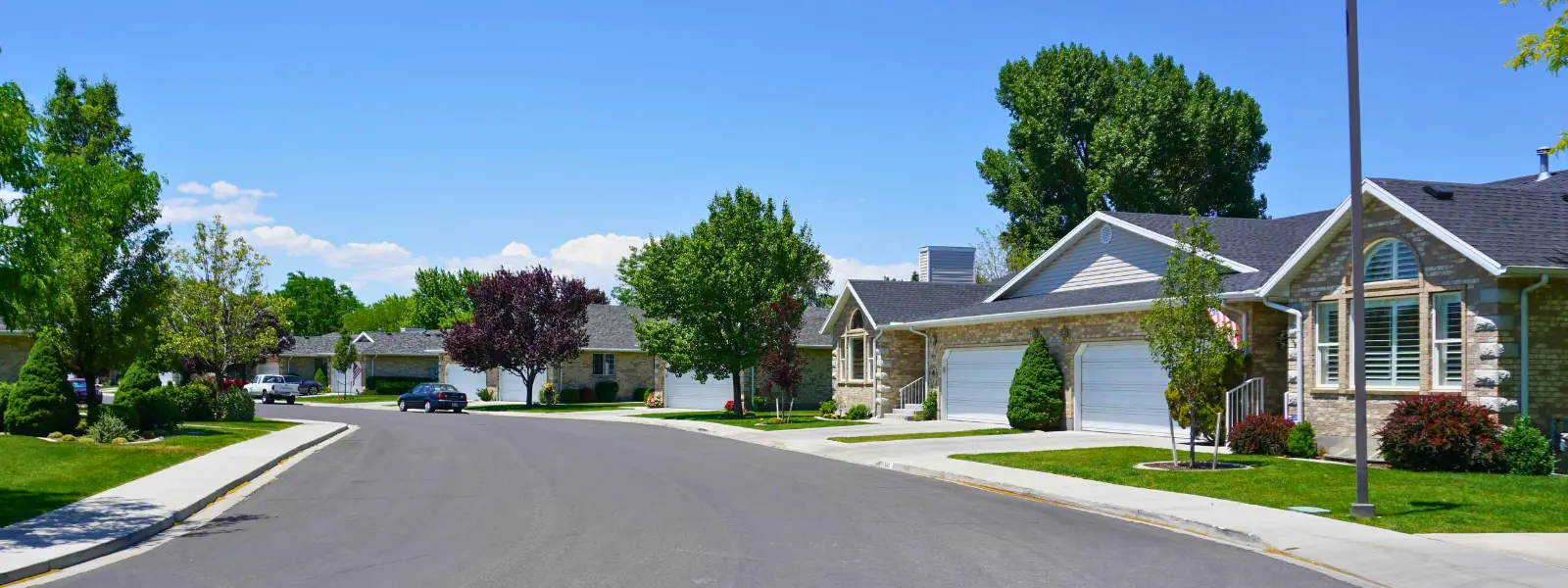 View of the evergreen east 55+ community in Orem Utah